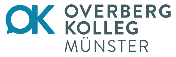 Logo des Overberg-Kolleg: Blaue Schrift auf weißem Grund