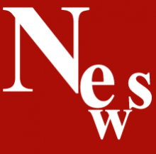 Das Wort "NEWS" in weißer Schrift auf rotem Grund. 